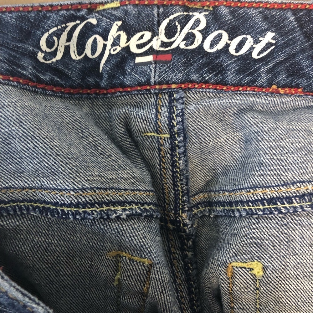Tommy Hilfiger Hope Boot Classic Blue Women Jeans Sz 6 Casual Retro Streetwear - Picture 7 of 8